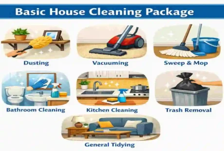 what is included in a basic house cleaning