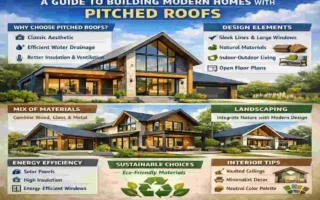 modern homes with pitched roofs