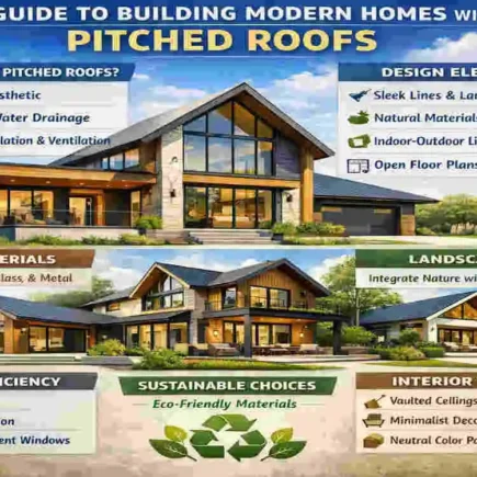 modern homes with pitched roofs