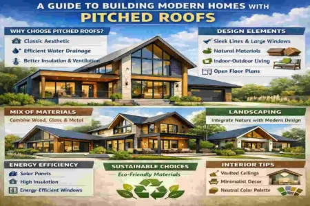 modern homes with pitched roofs