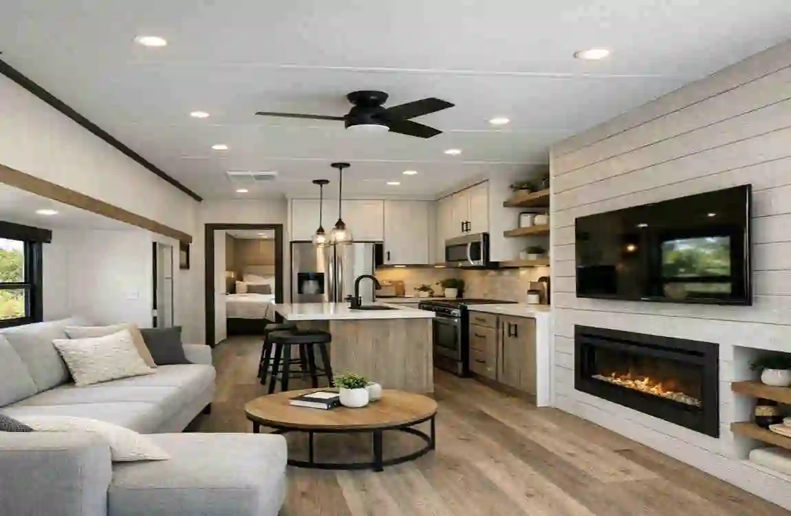 modern mobile home interior design