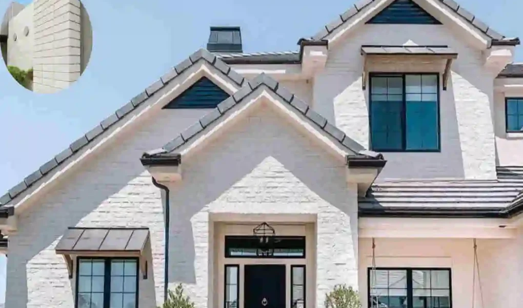 Modern White Brick Home