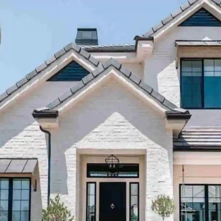 Modern White Brick Home