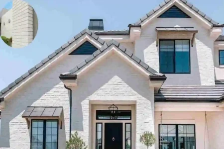 Modern White Brick Home