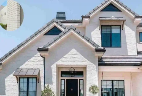 Modern White Brick Home