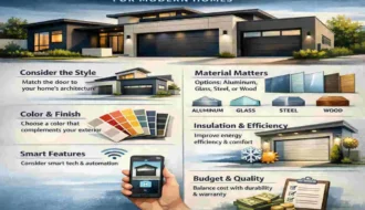 garage door style consultation modern home exteriors las vegas