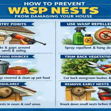 can wasp nest damage house uk