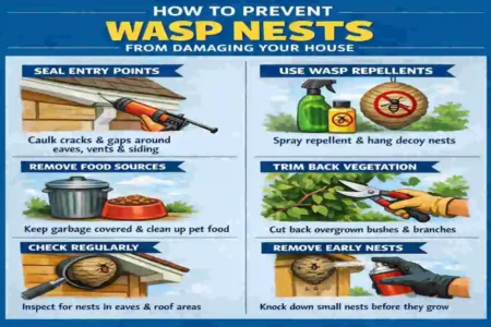can wasp nest damage house uk