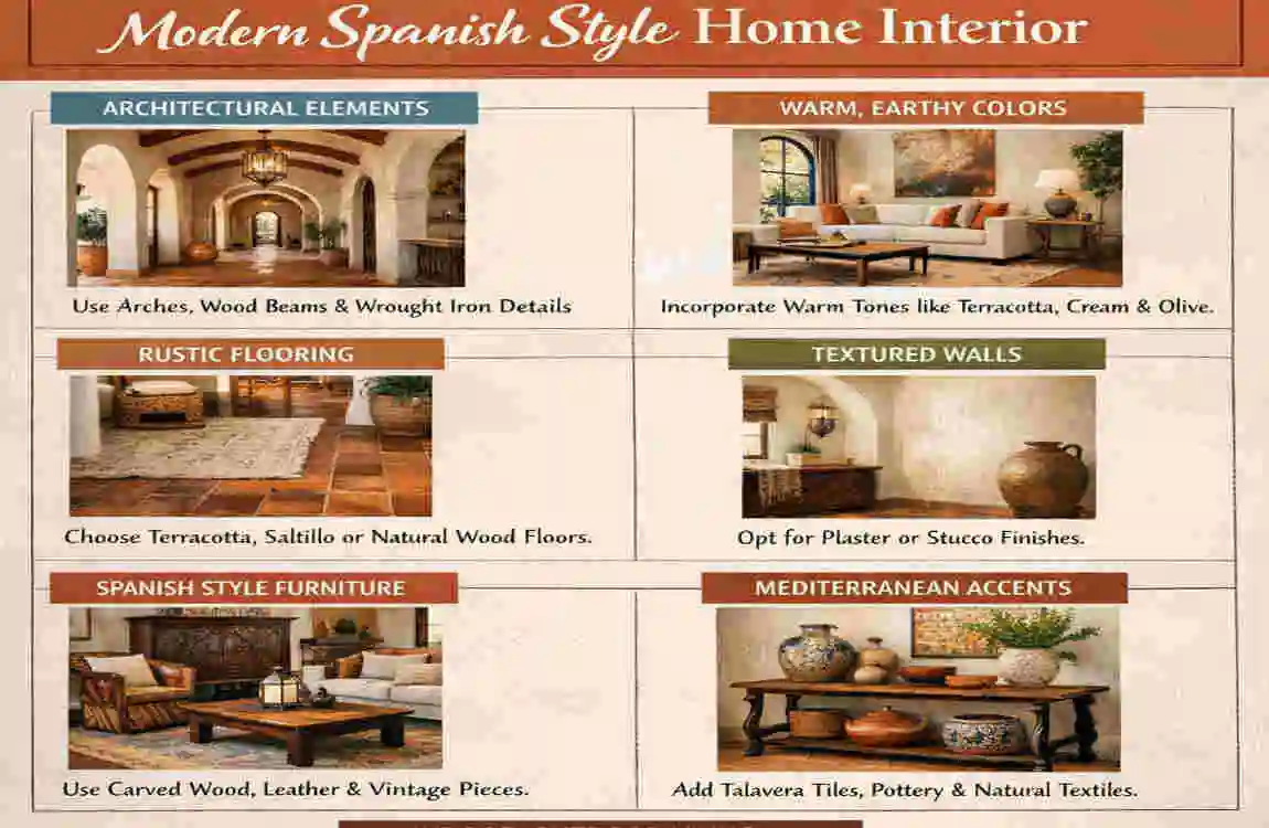 Simple Spanish Designs How to Create a Modern Spanish Style Home Interior