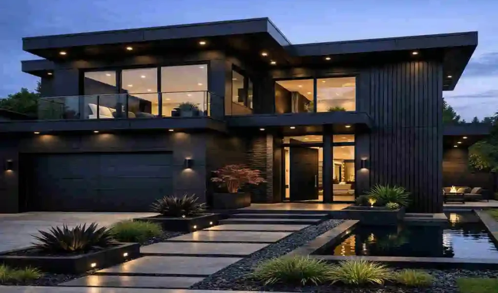 Modern Black Home
