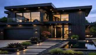 Modern Black Home