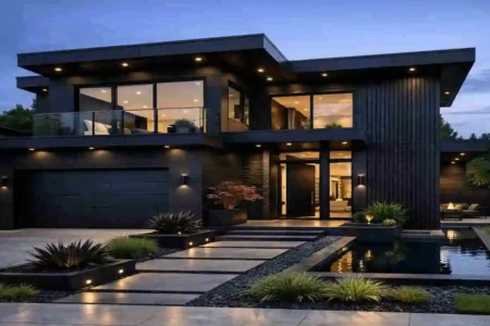 Modern Black Home
