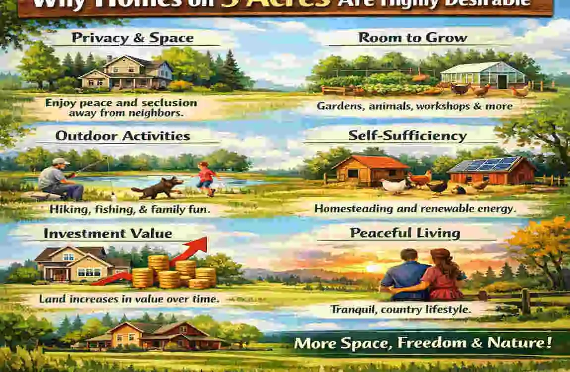 Homes on 5 Acres