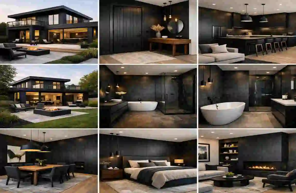 Modern Black Home