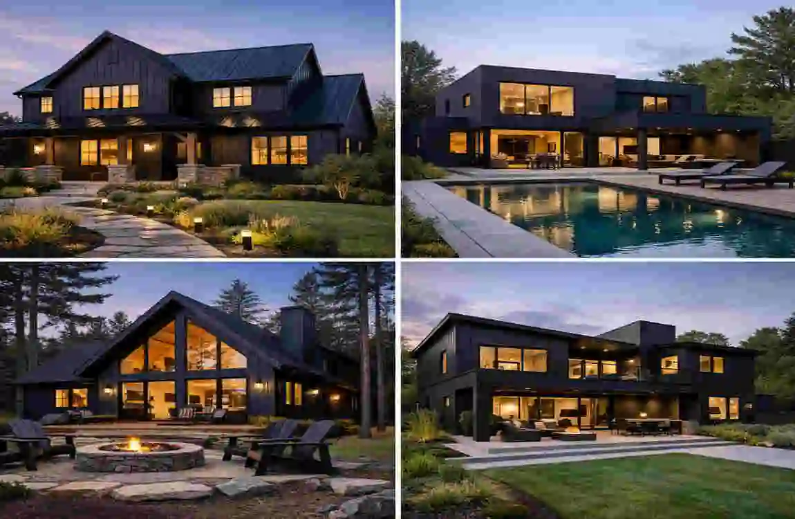 Modern Black Home