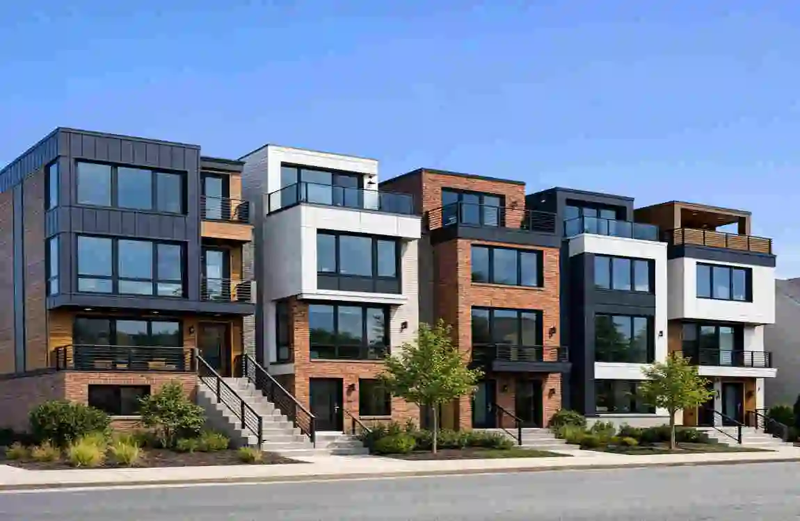 modern row homes