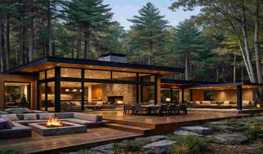 Modern Home in the Woods