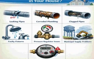 what can cause low water pressure in your home