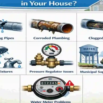 what can cause low water pressure in your home