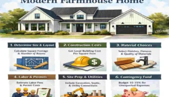 modern farmhouse home cost estimate
