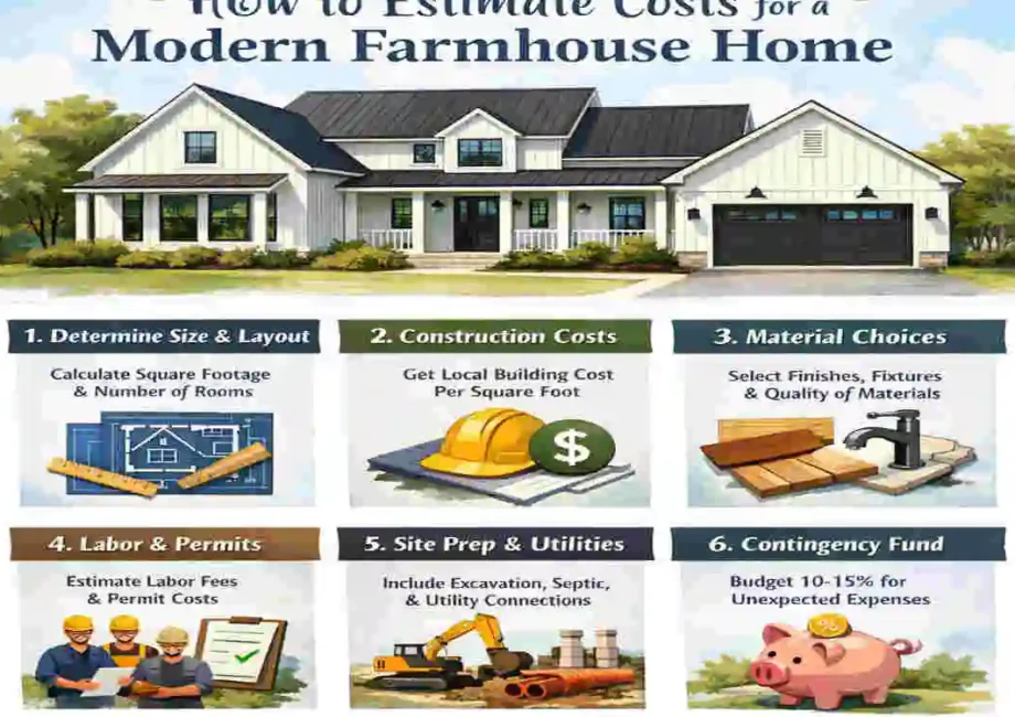 modern farmhouse home cost estimate