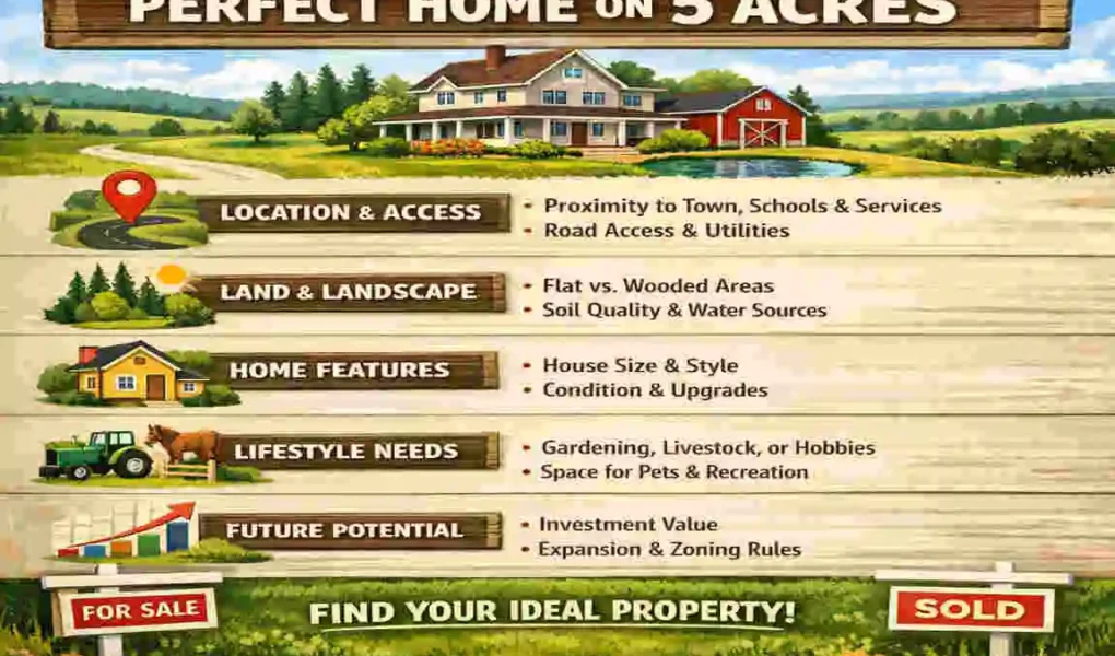 Homes on 5 Acres