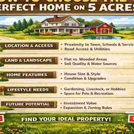 Homes on 5 Acres