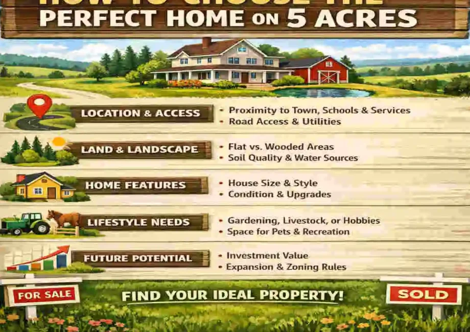 Homes on 5 Acres