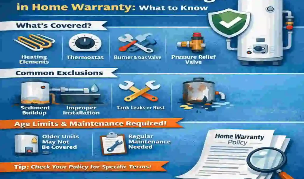 is water heater covered under home warranty