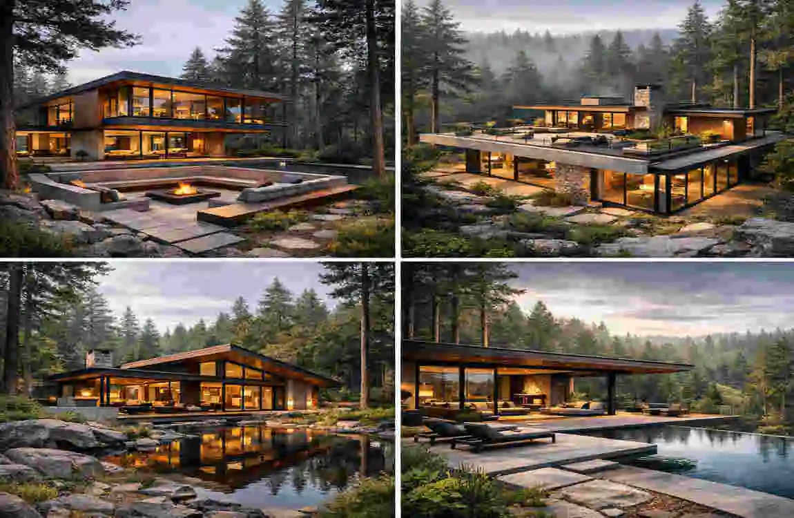 Modern Home in the Woods