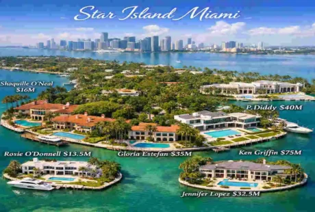celebrity houses on star island miami