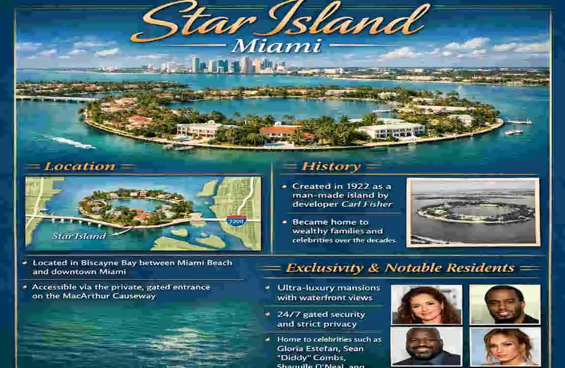 celebrity houses on star island miami