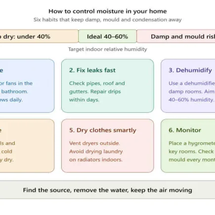 how to control moisture in house