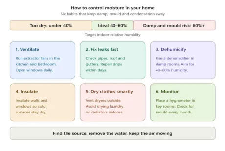 how to control moisture in house