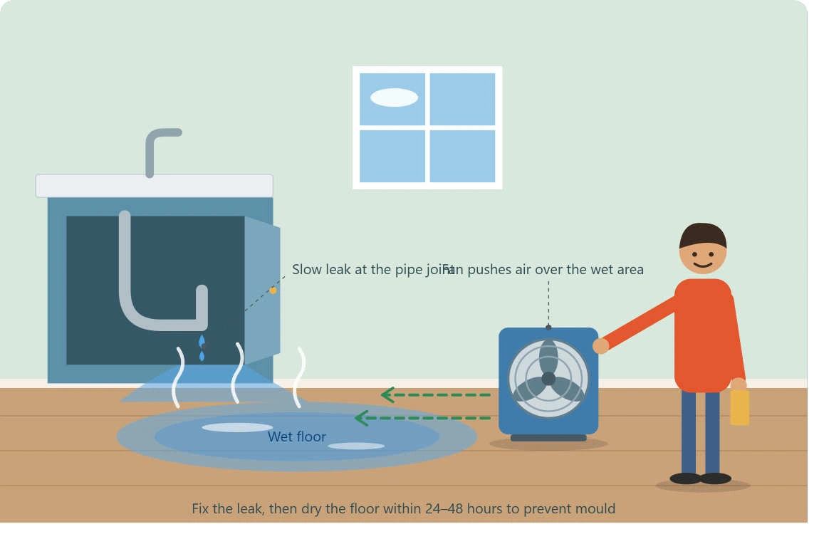 how to control moisture in house