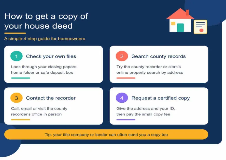 how do you get a copy of your deed to your house