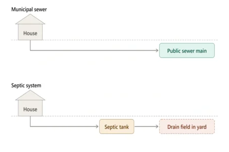 is my house septic or sewer